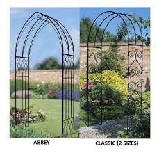 gothic classic scroll rose arch arbour
