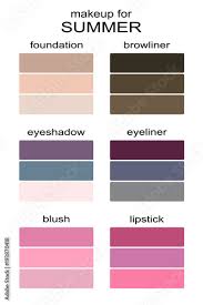 best makeup colors for summer type of
