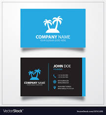 palm icon business card template