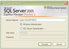 sql server express 2005 finally installed