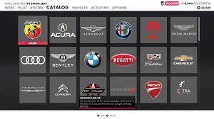 catalog the crew 2 interface in game