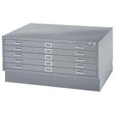 safco 5 drawer flat file cabinet with