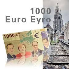 Hier finden sie bilder aller münzen und scheine der teilnehmenden länder. Wr 1000 Euro In Farbe Goldfoilbanknote Schein Banknote Schoner Zustand Ebay