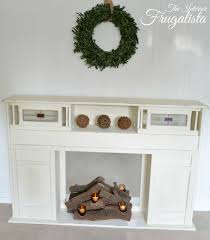 Faux Fireplace Insert With Real Logs