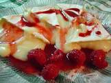 brie with raspberry chipotle sauce