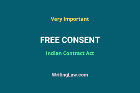 what is free consent in contract under