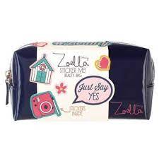 zoella sticker me beauty bag style your