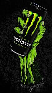 monster energy drink animated green