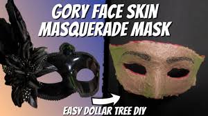 how to make a face skin masquerade mask