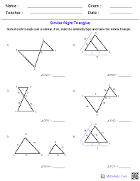Congruent triangles have the same size and the same shape. Geometry Worksheets Similarity Worksheets Geometry Worksheets Triangle Worksheet Similar Triangles