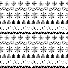 Snowflakes Fir Tree Snowballs Triangles