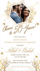 wedding anniversary invitation cards