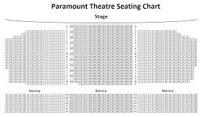 seating chart 1 paramount theatre