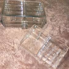 clear acrylic makeup organizer small