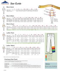 Sizing Guides Ht Hughes Workwear