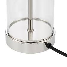 Laurel Glass Cylinder Table Lamp