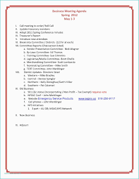 10 Sample Agendas For Business Meetings Proposal Letter