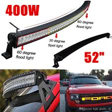 52 Inch 400w High Power Curved Led Light Bar For Boat Off Road Truck Jeep Ford Tractor Trailer 4wd Suv Combo Beam Work Driving Bumper Lights Led Lamps Led Light From High Quality 4y