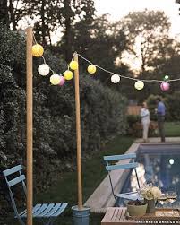 outdoor parties backyard patio lighting