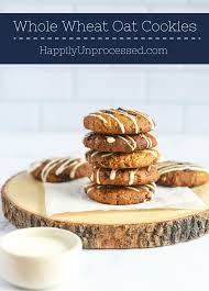 whole wheat oat cookies happily