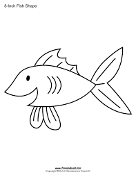 Printable Fish Templates For Kids Preschool Fish Shapes