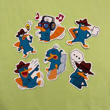 Set of 3 Perry the Platypus Stickers Agent P Stickers for - Etsy