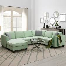 polyester u shaped sectional sofa