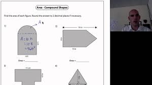 By drawing a line bd parallel to ae, we can split the given picture as two parts. Area Of Compound Shapes 1 Youtube