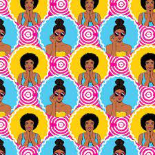 afro art fabric wallpaper and home