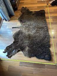 large half vine buffalo rug 82 x 52