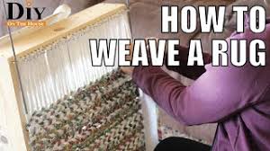 to weave a rag rug using s fabric