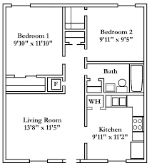 2 Bedroom Apartment Floor Plan