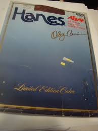 Vintage Hanes Alive Oleg Cassini Limited Edition Color Panty Hose Size B Burgundy All Sheer Support