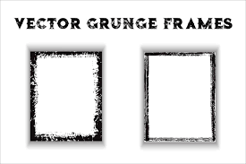 grunge textured frames collection