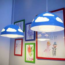 Ikea Skojig Blue Pendant Cloud Lamp