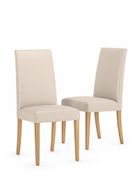 Proudly made in the usa, this piece is crafted with a solid and manufactured wood frame thatâ€™s upholstered with fabric for a more inviting look. Set Of 2 Alton Faux Leather Dining Chairs M S