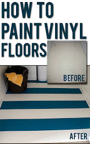 paint vinyl or linoleum sheet flooring