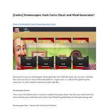 codes homescapes hack coins cheat and