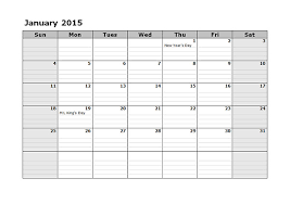 2015 Calendar By Month Template 2015 Monthly Calendar Template 08