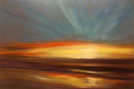 how to paint a sunset in oils step by