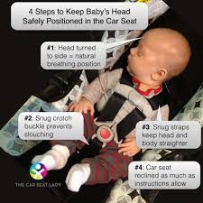 Newborn Baby S Head In The Car Seat