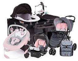 Baby Girl Pink Combo Stroller With Car