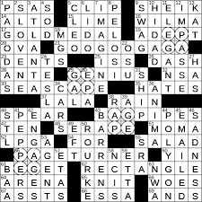 Stereotypical Baby Words Crossword