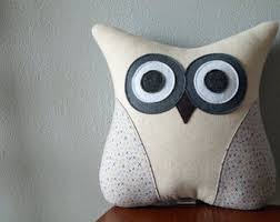 Owls are very cute and peaceful creatures and in some cultures they represent wisdom. Owl Pillow Etsy