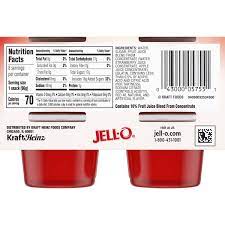 strawberry jello cups gelatin snack