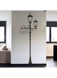 Shop Bboriginaldesigns Street Lamp Wall Sticker Black 60x45