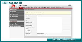 Untuk pihak yang mengganti password, saya. Username Password Admin Indihome Huawei Zte Teknozone Id