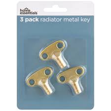 Radiator Metal Key 3pk Decorating