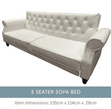 3 seater white leather sofa bed sofas