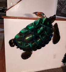 Jumbo Sea Turtle Metal Wall Decor